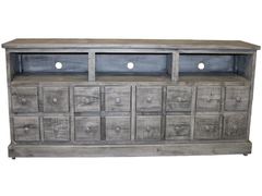 MILLION DOLLAR RUSTIC EAST - CHARCOAL GRAY 70" TV CONSOLE